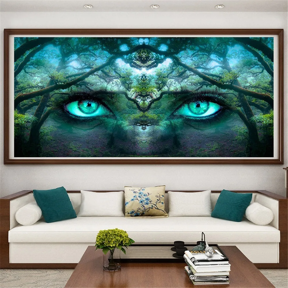 

Diamond Painting Landscape Eye Diamond Embroidery Full Drill Square Round Picture Rhinestone Diamond Mosaic Decor Home Gift