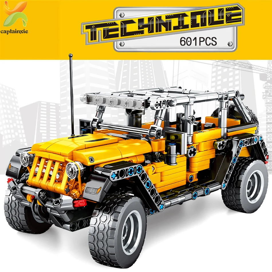 601 шт город лего Technic Creator механические Jeeped внедорожные строительные блоки для