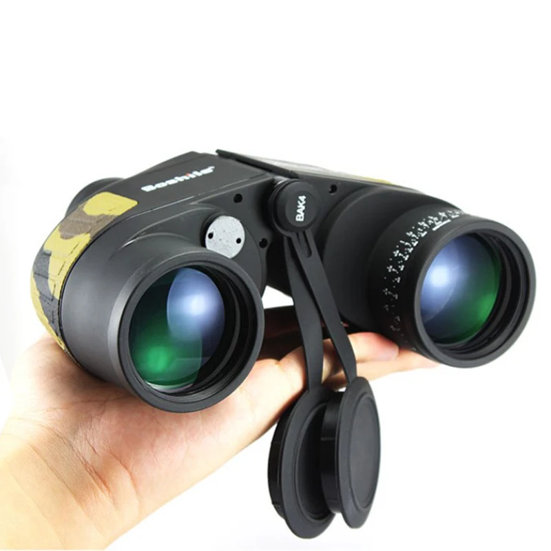 Boshile 10X50 HD мощный бинокль военный морской водонепроницаемый телескоп для туризма