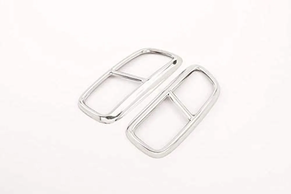 2шт труба из нержавеющей стали выхлопные выходы задняя рамка Накладка для Volvo XC90