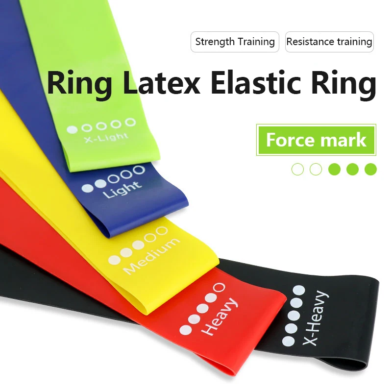 

5pcs Training Fitness Exercise Gym Strength Resistance Bands Pilates Sport Rubber Fitness Mini Bands Crossfit Workout Equipment