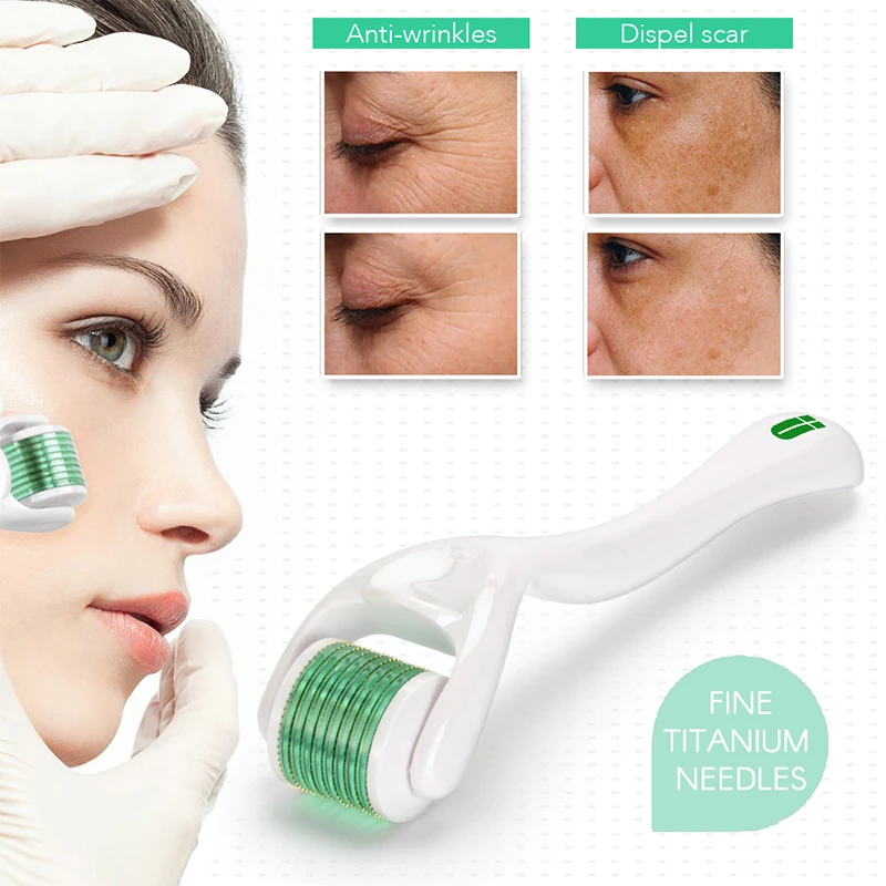 Ролик с микроиглами для отбеливания шрамов и кожи 540 игл|Устройство ухода за