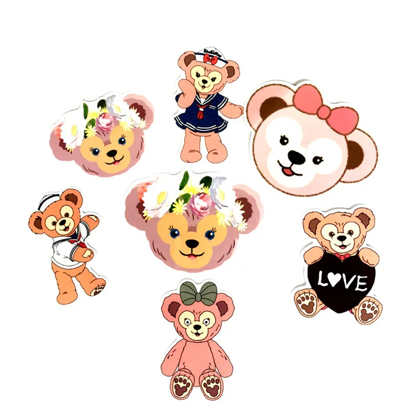 30 штук симпатичных Даффи медведь чемодан граффити с скейтборд шлем мобильный