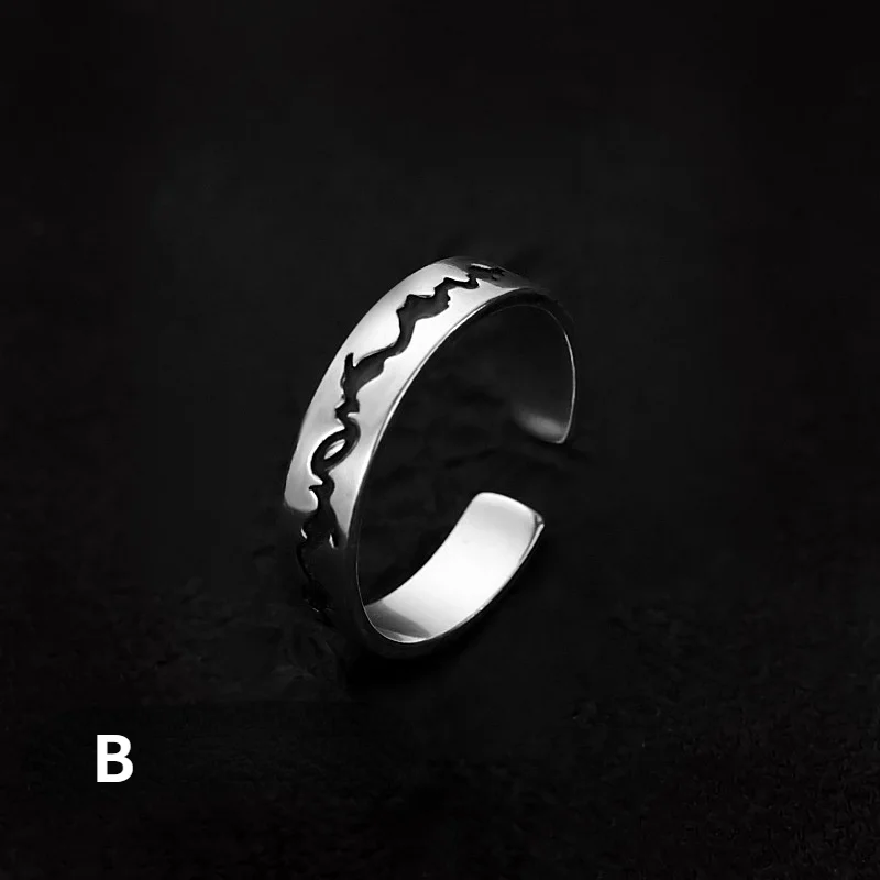 Мужское серебряное складное кольцо в стиле ретро | Украшения и аксессуары