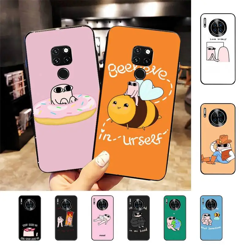 

Pink Cartoon Funny big eyes ketnipz Phone Case For Huawei Nova 3I 3E mate20lite 20Pro 10lite Luxury funda case
