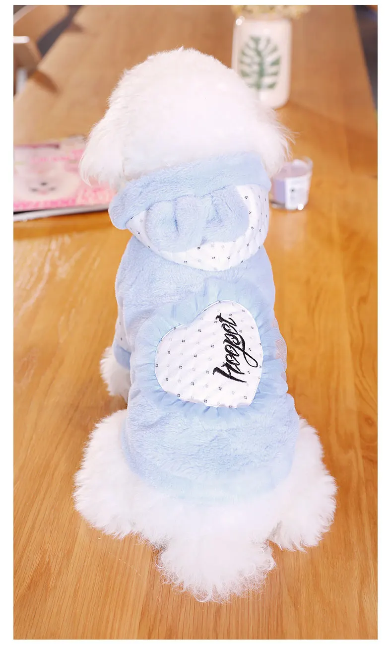 Hoopet Pet Puppy милая накидка для собаки теплый флис Осень/Зима бишон фризе Мишка, собака, кошка костюмы одежда