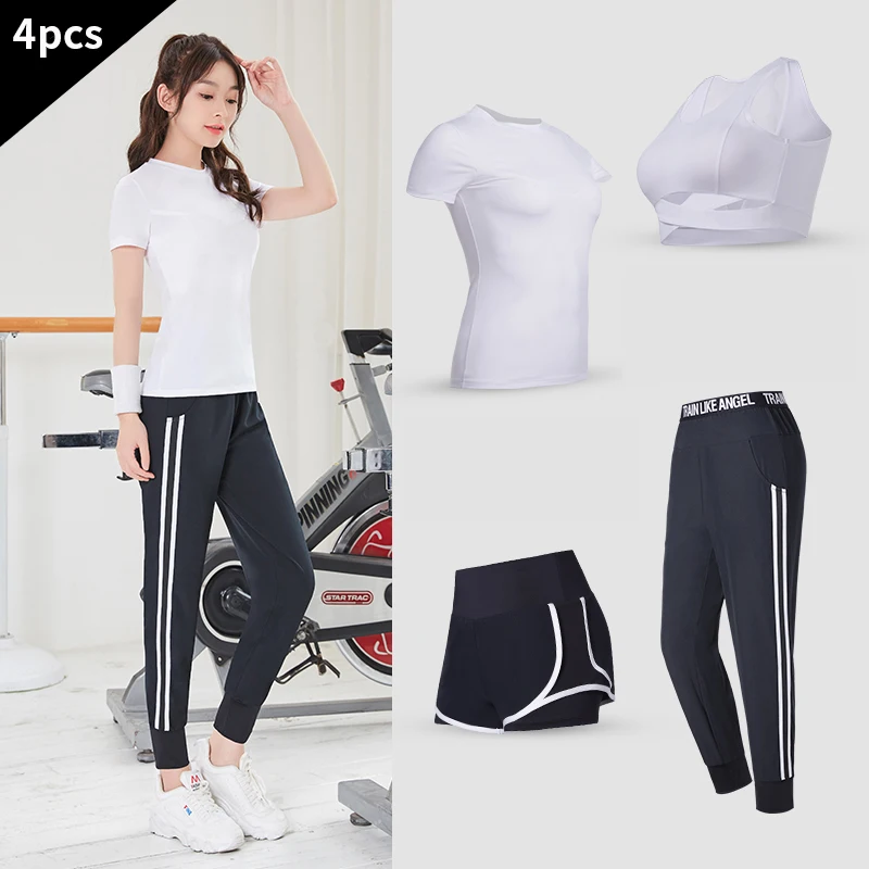 VANSYDICAL Набор для йоги женщин компрессионный бега фитнеса спортивная одежда