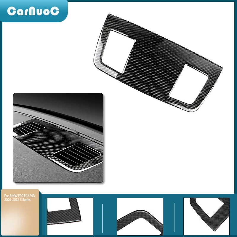 

For BMW E90 E92 E93 3 Series Car Interior Carbon Fiber Dashboard Speaker Panel Decoration 2005-2012 Car Styling Stickers