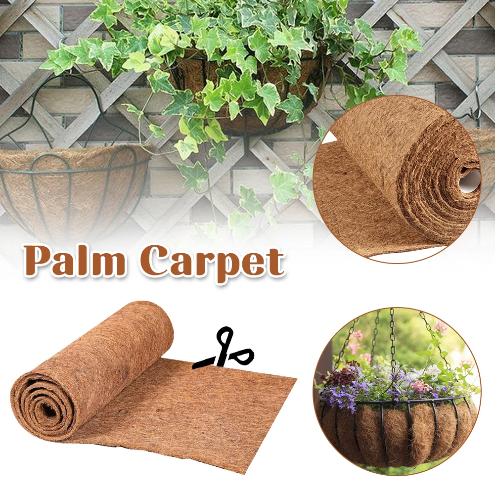

60x200cm Natural Coconut Palm Fiber Coco Liner Bulk Roll Mat Carpet Flower Basket Flowerpot Wall Basket Pet Reptile Carpet