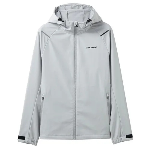 06Grey Giordano мужская куртка ветровка dreamer,с капюшоном и застежкой на молнии, имеется несколько цветовых решений данной модели - Цвет: 06Grey