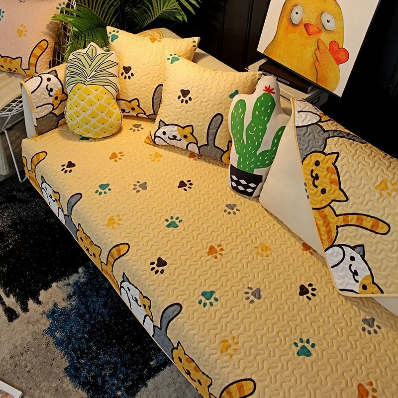 

New Thicken Crystal Velvet Fabric Sofa Cover Slip Resistant Slipcover Seat European Couch Cover Sofa Towel for Living Room Decor