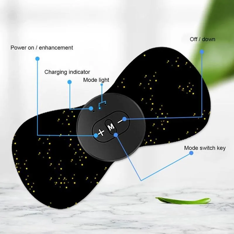 

Remote Control USB Charging Mini Electric Neck Massager Massager Stickers Massage Cervical Convenient Dropshipping Meridian C4I8