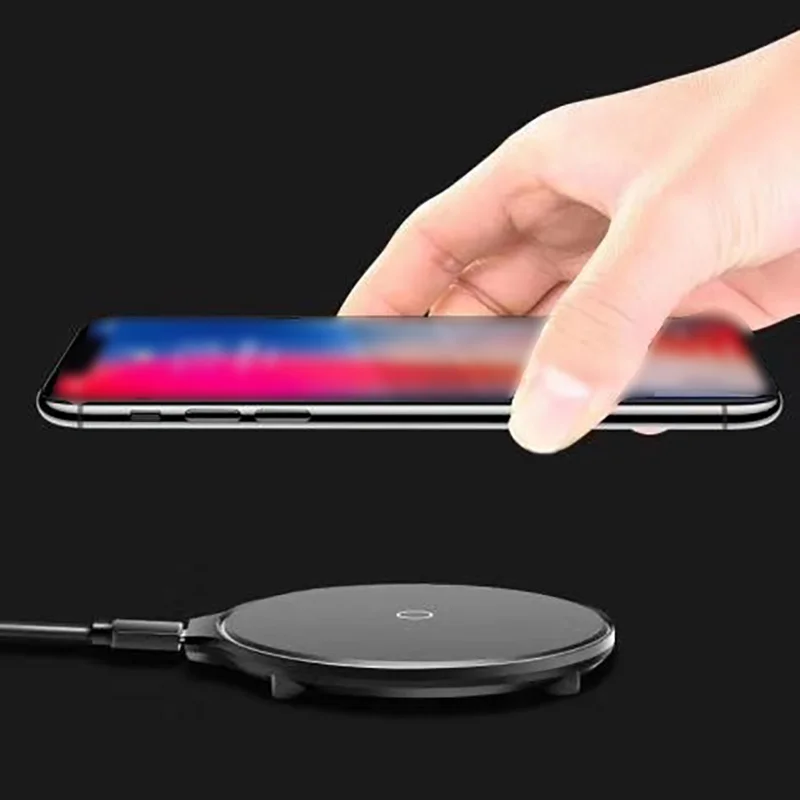 Беспроводное зарядное устройство 10 Вт высокоскоростное беспроводное 8 мм для IPhone