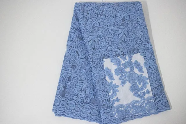 

French Ultra-Thin Gauze Sky Blue African Lace Fabric Swiss High-Quality Lace Sequined Lace Fabric Made In France And Nigeria