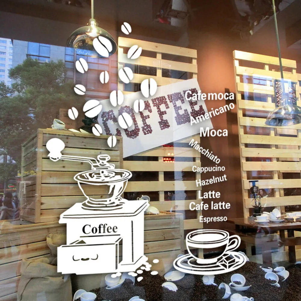 Кофе слова настенные наклейки Кафе торт магазин виниловые с цитатами домашний