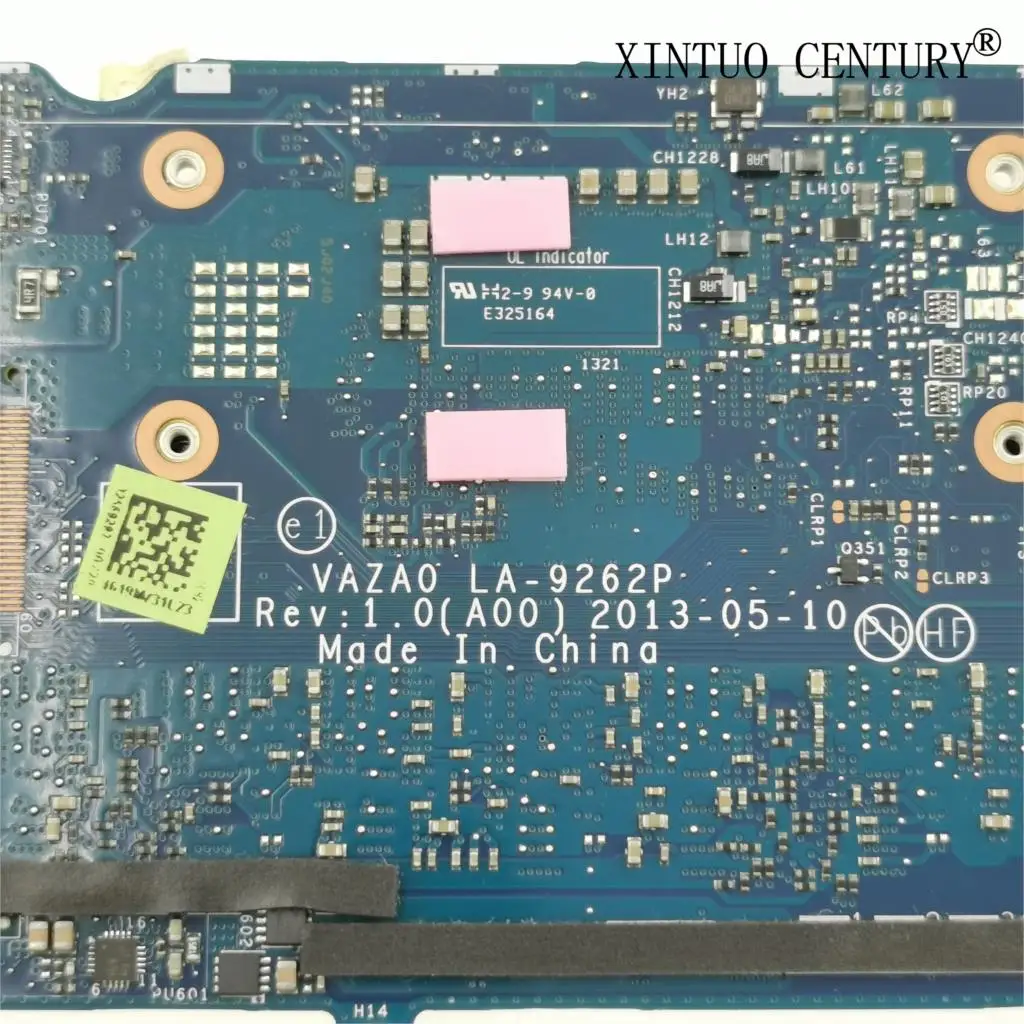 

High quality For DELL XPS 12 9Q33 Laptop motherboard VAZA0 LA-9262P With SR16Z I7-4500U 100% full Tested CN-0132BQ 0132BQ 132BQ