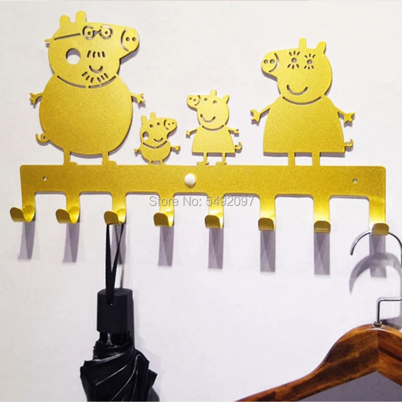 Мультяшная железная вешалка для ногтей креативное украшение детской комнаты