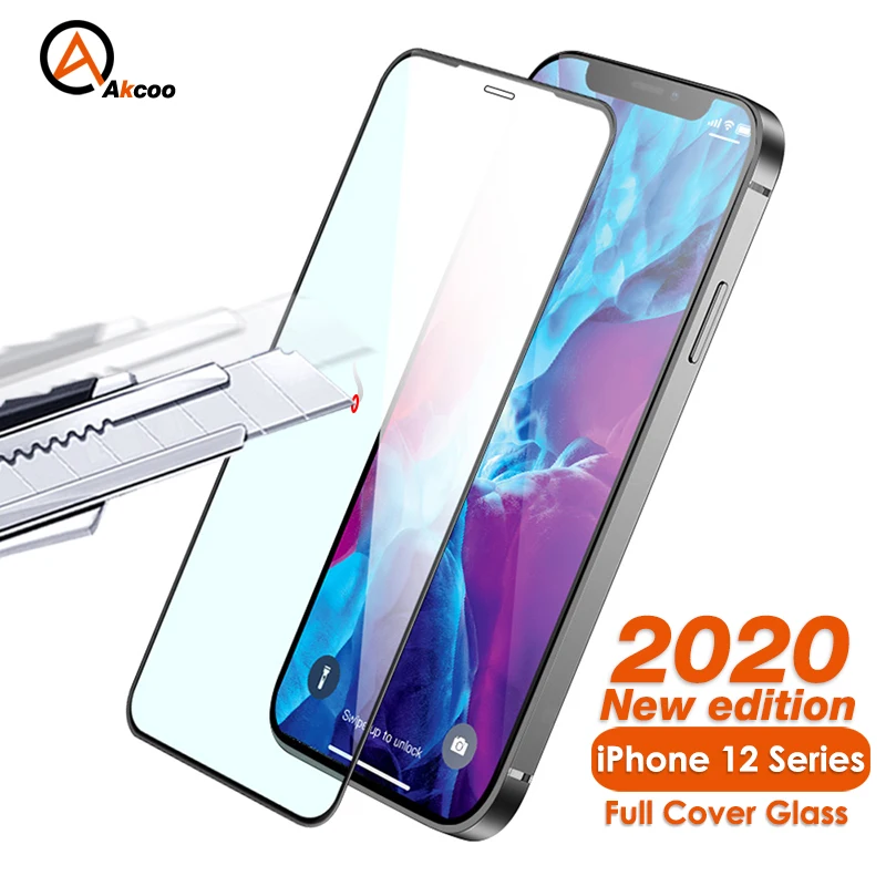 Для iPhone 12 Pro Max защита экрана закаленное стекло для iPhone12 Мини пленка полное