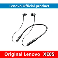 lenovo xe05 pro earphone bluetooth 5 0 magnetic neckband earphones ipx5 waterproof sport wireless headphones with mic 210mah