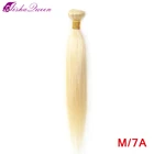Прямые перуанские волосы Aisha Queen 613, прямые, средние пропорции, не Реми, для наращивания волос, медовый блонд, пряди 8-28 дюймов