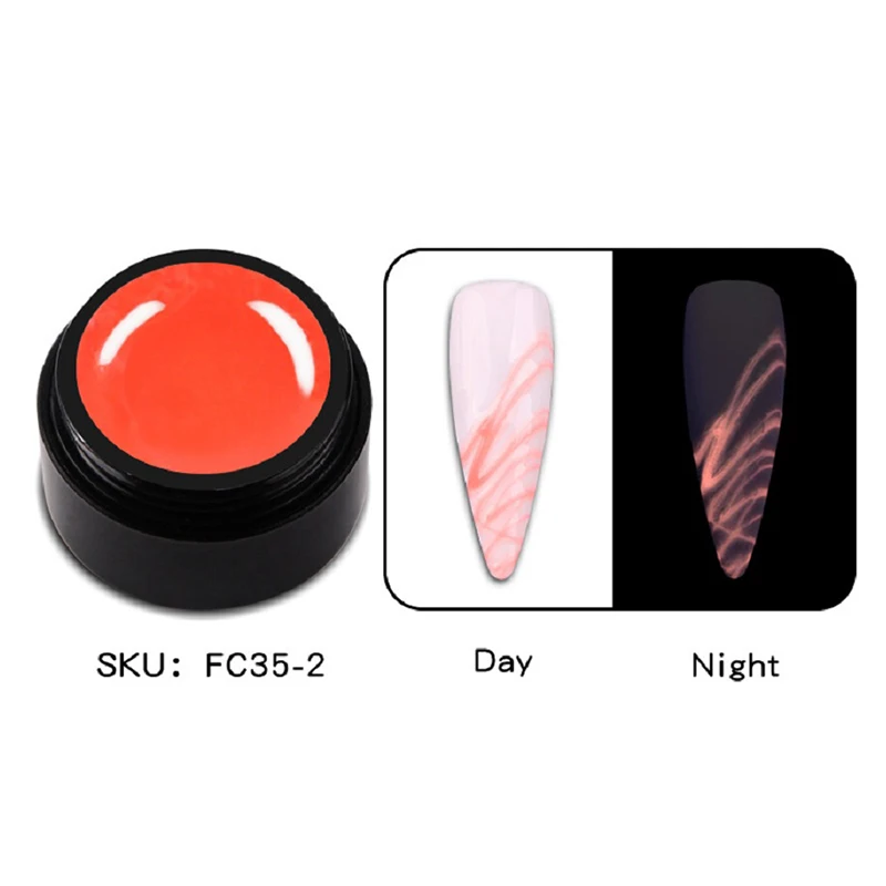 Дизайн ногтей светящийся паук гель клей для рисования нейл-арта окрашенные