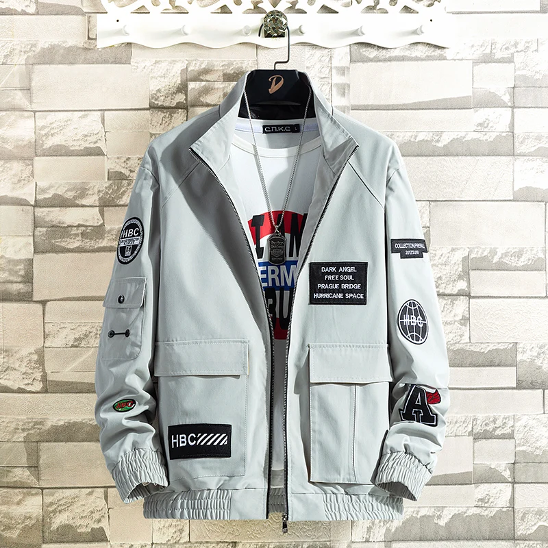 

Japanese Embroidery Men Jacket Coat Man Hip Hop Streetwear Men Jacket 2021 Autumn New Coat Bomber Jacket Men Clothes plus size