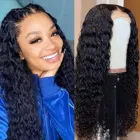 250% кудрявый кружевной Парик HD, прозрачные кружевные парики для женщин, дешевые парики из человеческих волос, бразильские кудрявые волосы с глубокой волной, парик из человеческих волос