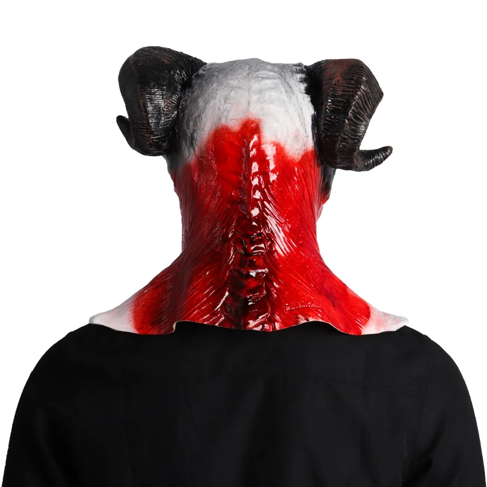 Маска для Хэллоуина маска с воином демоном черепом скелетом козлом присоской