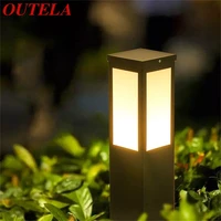 outela solar lawn light outdoor led waterproof modern garden lamp home decorative for villa duplex park