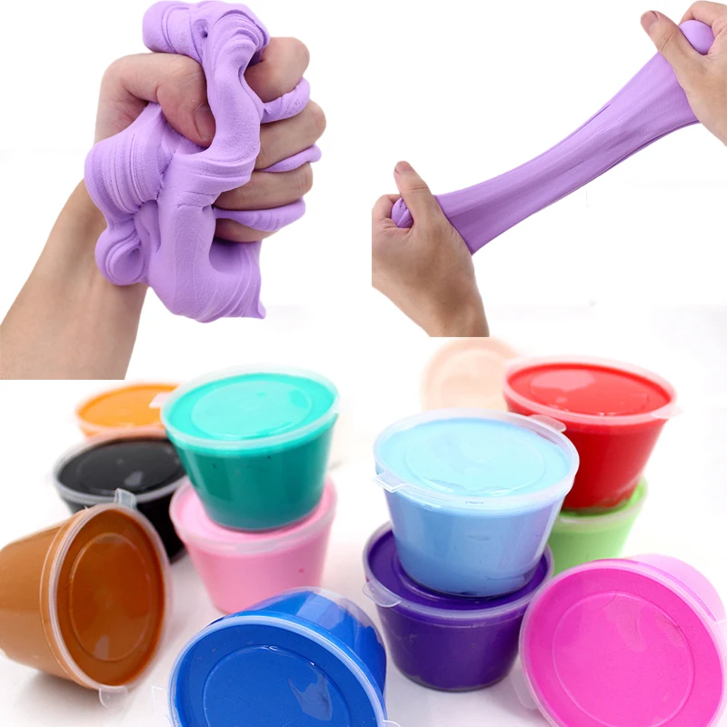 

1 шт. масляный слайм DIY пушистый Флом мягкий антистресс обучение рукоделие волшебное искусство Полимерная глина Подвески