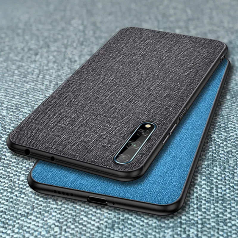 Чехол для Huawei P Smart 2020 роскошные тканевые жесткие чехлы из мягкого поликарбоната и