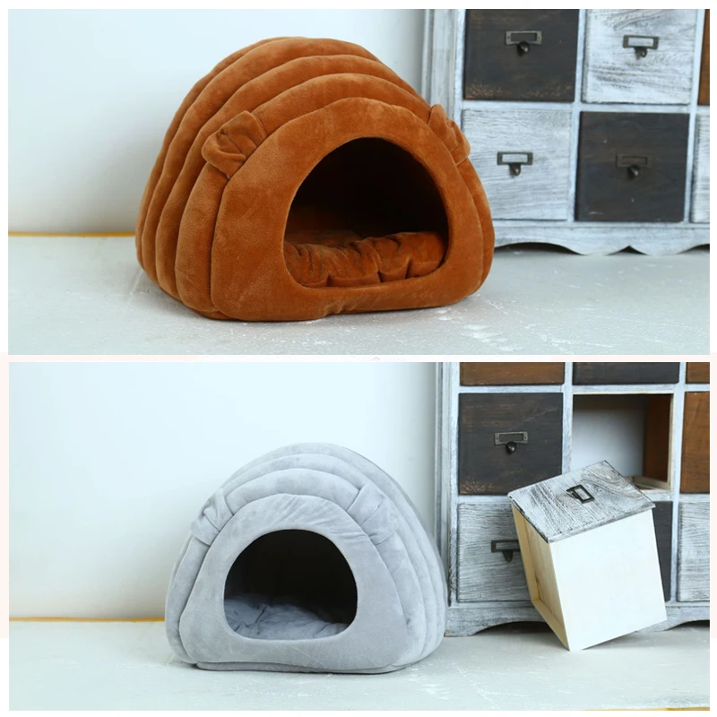Новый креативный полузакрытый кошачий наполнитель зимнее теплое гнездо для