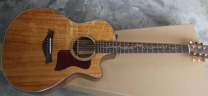 Высококачественная акустическая электрическая гитара из твердого дерева акации K24 CE с имитацией Древа Жизни и Лада, встроенная B-группа EQ 2 1
