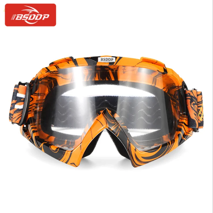 Universal New motorcycle riding anti-fall goggles off-road racing helmet goggles wind and sand ski goggles enlarge