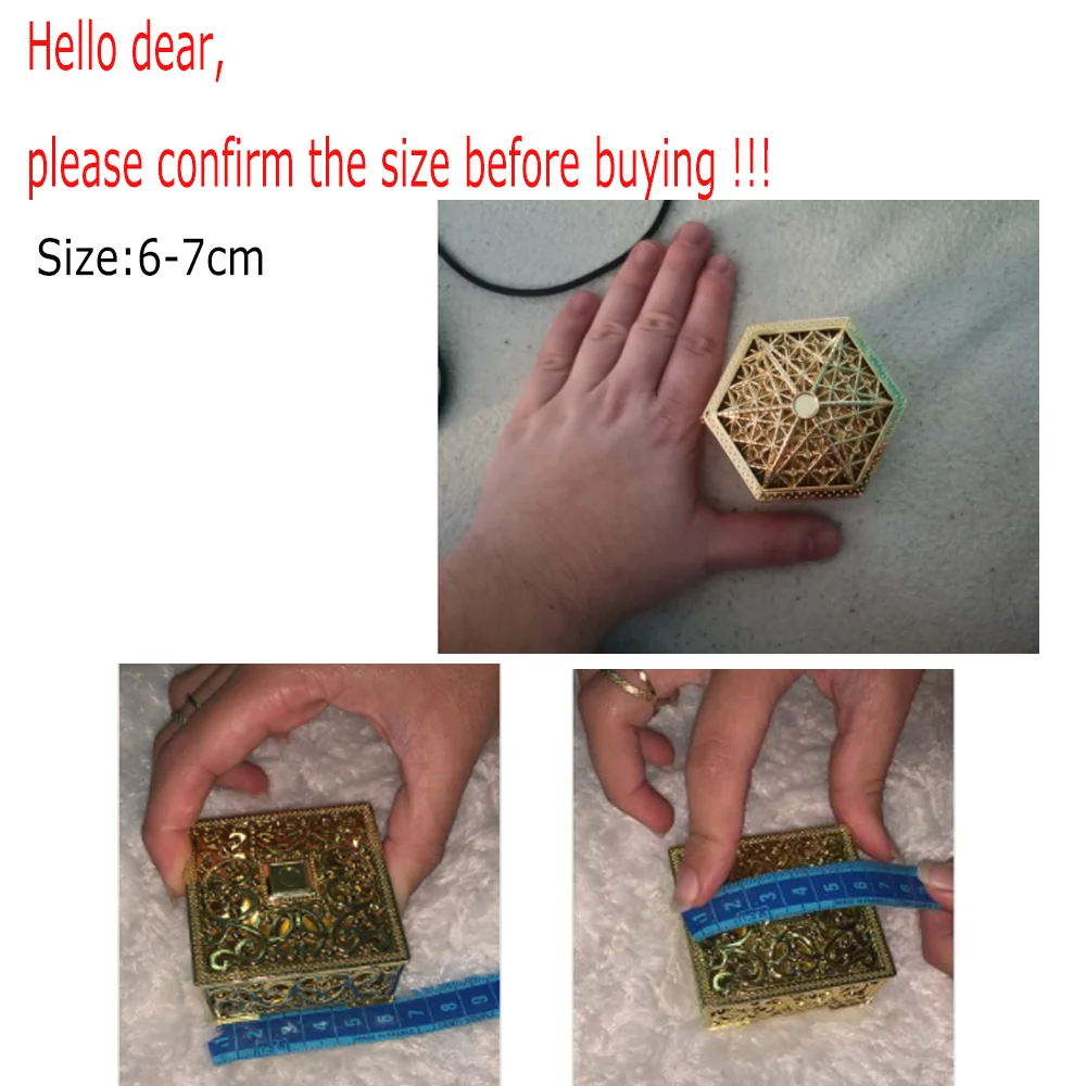 

1PC 6-7cm Mini Plastic Hollow Gold Foil Cake Candy Box Wedding Favor Marriage Baby Shower Gift Treat Box Party Event Supply