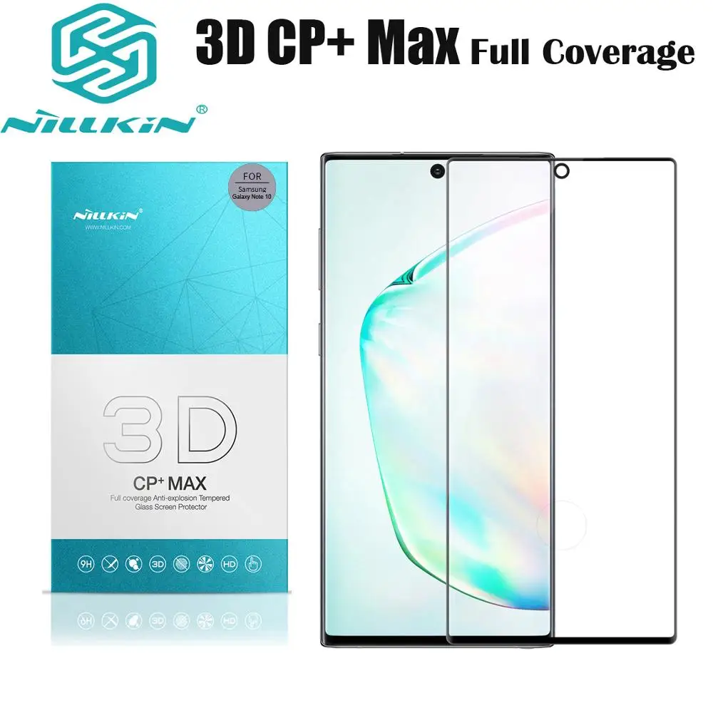 Для Samsung Galaxy Note 10 9 8 5G S10 S10e S9 Plus Nillkin 3D CP + MAX Взрывобезопасное закаленное стекло