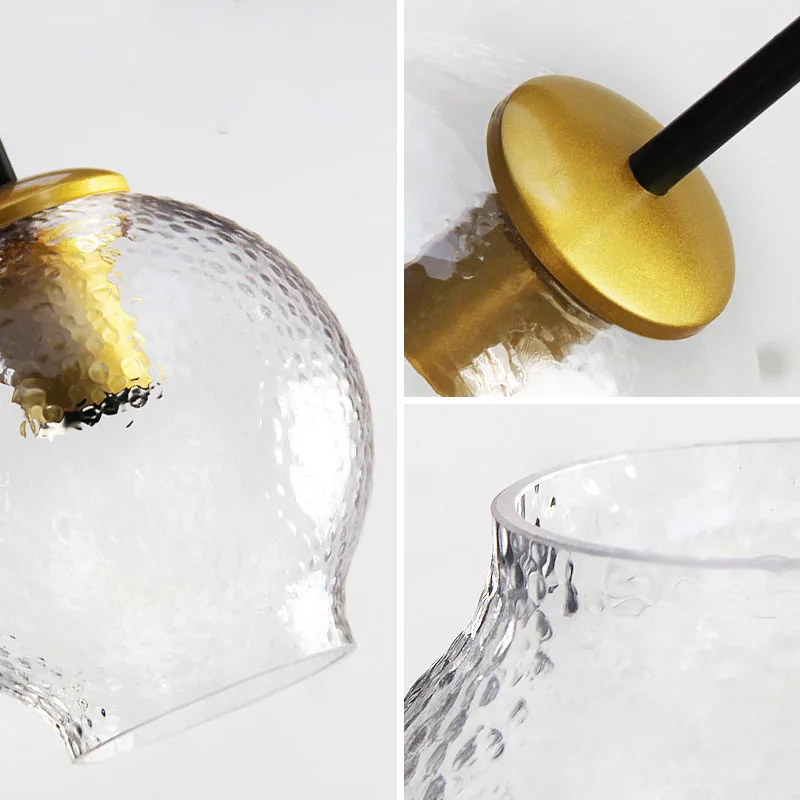 Светодиодная люстра в скандинавском стиле стеклянный потолочный светильник с