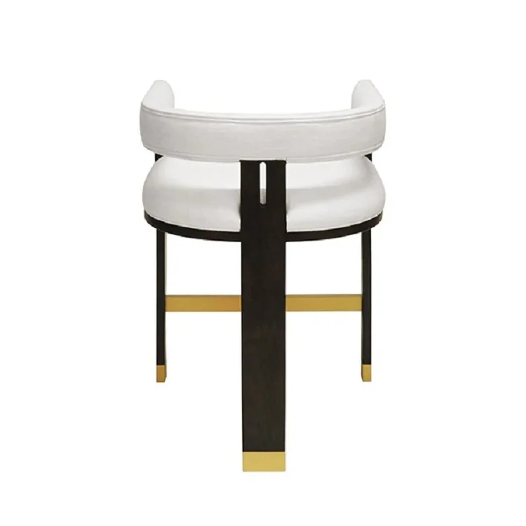 Деревянный обеденный стул дизайнерской столовой северной моды с золотым входом принцессы lux cade cadeira bar.