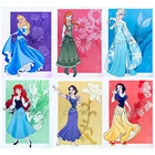 Алмазная живопись 5D сделай сам, Набор для вышивки с изображением диснеевских принцесс, цветов, семейное украшение, подарок