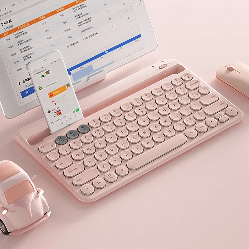 

Jelly Comb Wireless Bluetooth Keyboard for Tablet Phone Laptop Multi-device Rechargeable Bluetooth Keyboard for iPad Candy Color