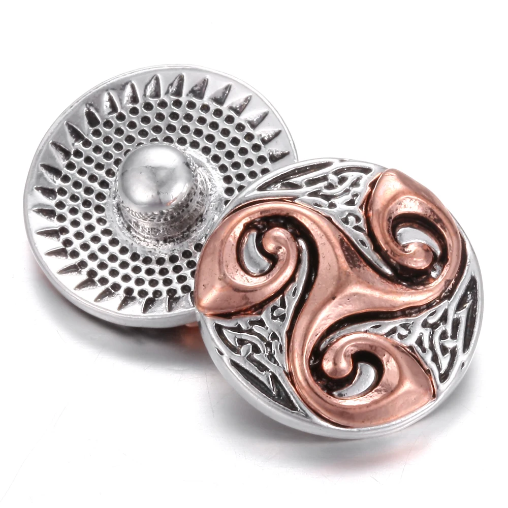 6 шт./лот новые ювелирные изделия 18 мм со стразами крест подходят DIY кнопки браслет