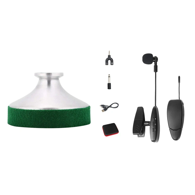 

1 шт. тихий саксофон и 1 комплект беспроводной саксофон микрофонная система клипса на музыкальных инструментах