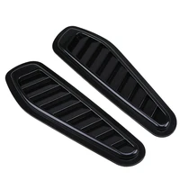 1pair abs car front engine cover sticker car decorative air outlet flow intake scoop turbo bonnet vent cover hood