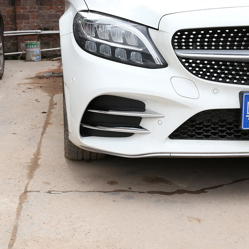 Для Mercedes Benz C Class W205 C180L C260 C300 2019 авто-Стайлинг ABS хромированные воздухозаборник