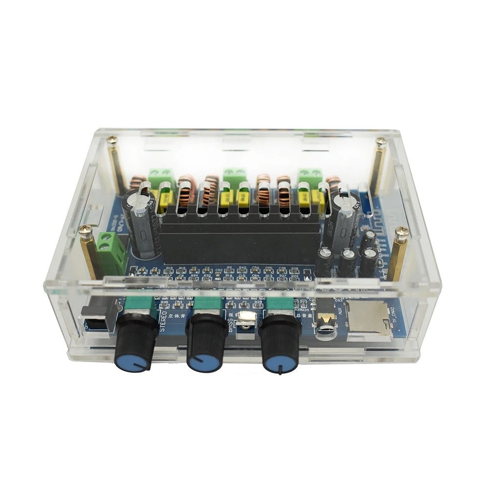 Lusya TPA3116D2 Bluetooth 5 0 усилитель сабвуфера 2 1 звука 100 Вт + 50 * а с дистанционным