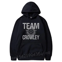 mans spn brothers sweatshirt supernatural hoodies team crowley novelty autumn long sleeve hooded coat plus size