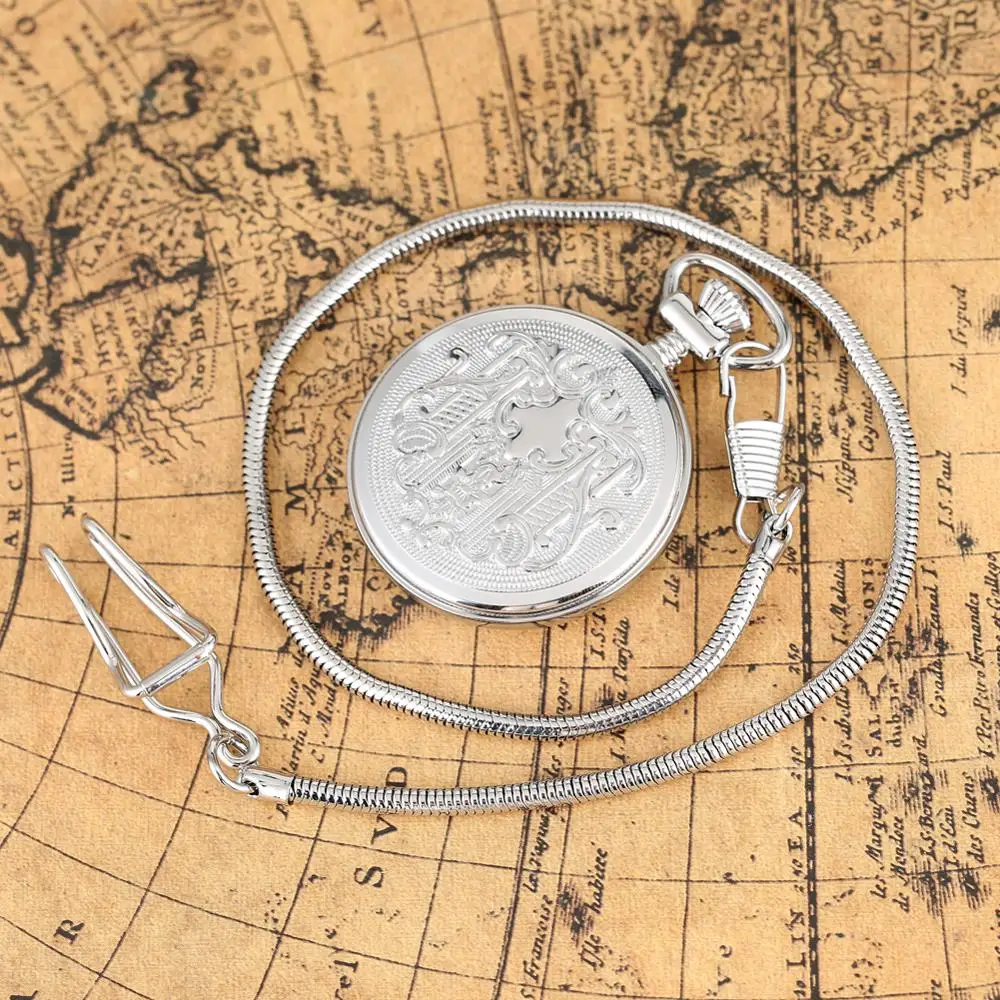 Механические Автоматические карманные часы со светящимися цифрами с