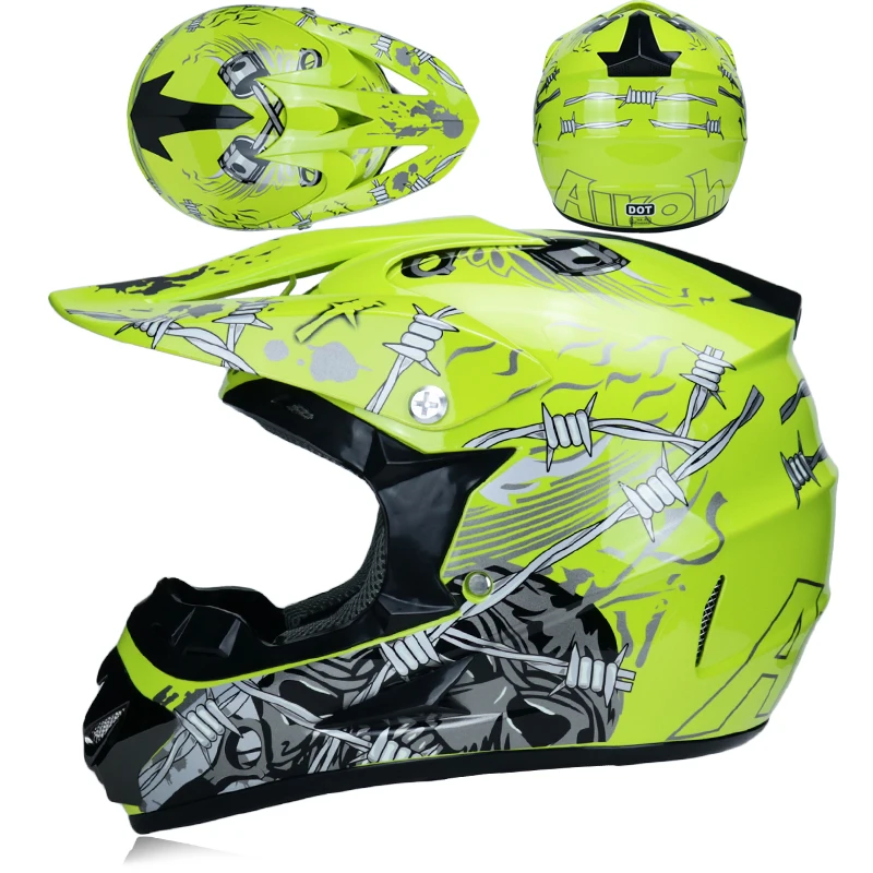 MSUEFKD casque de moto Dirt bike vtt descente croix capacete da moto cascos moto cross off road casques Dot утвержден - Цвет: 3