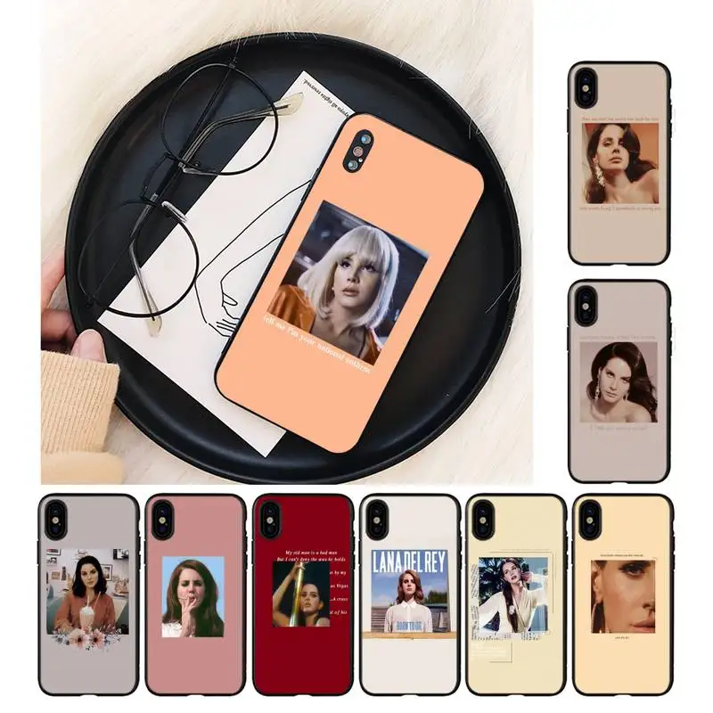 

cute Lana Del Rey(1) Phone Case For iPhone 11 8 7 6 6S Plus X XS MAX 5 5S SE 2020 XR 11 pro DIY Custom Cover