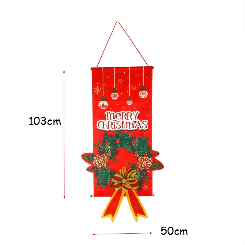 door hanger-F Cyuan рождественские украшения для домашнего декора новогодние очки повязка на голову фоторамка реквизит для детей рождественские подарки реквизит для фотосессии Navidad - Цвет: door hanger-F